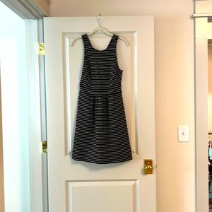 Madewell dress, navy and white stripe, size XS